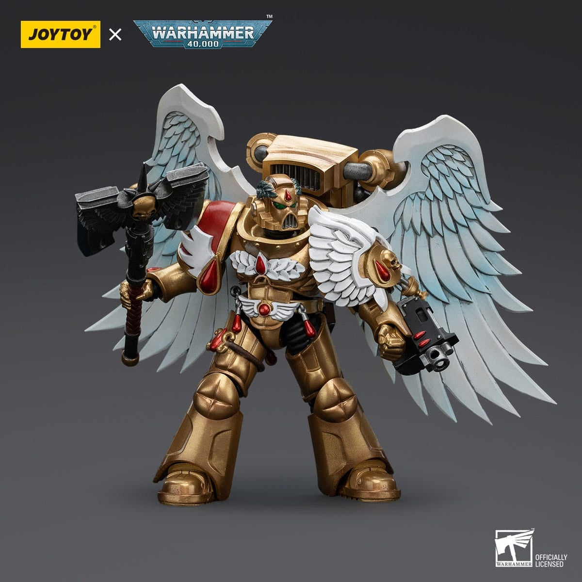 Productafbeelding Warhammer 40,000 Actiefiguur 1/18 Blood Angels Sanguinary Guard with Encarmine Axe 12 cm