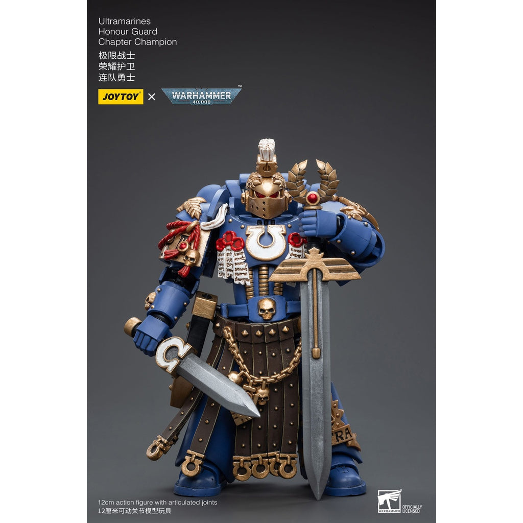 Productafbeelding Warhammer 40k actiefiguur 1/18 Ultramarines Honour Guard Chapter Champion 12 cm