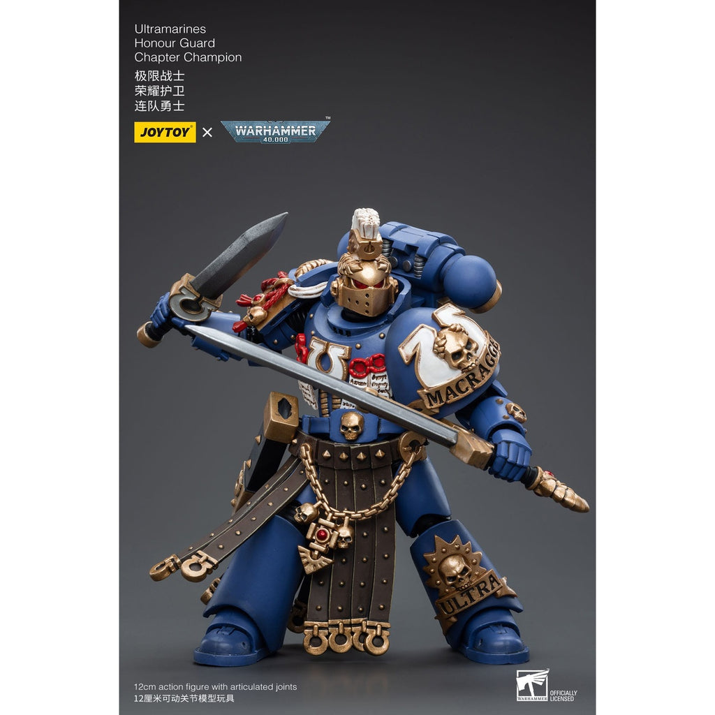 Productafbeelding Warhammer 40k actiefiguur 1/18 Ultramarines Honour Guard Chapter Champion 12 cm