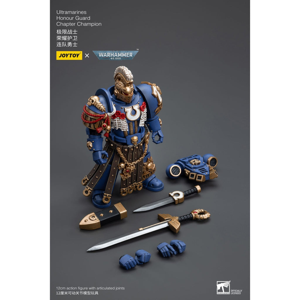 Productafbeelding Warhammer 40k actiefiguur 1/18 Ultramarines Honour Guard Chapter Champion 12 cm