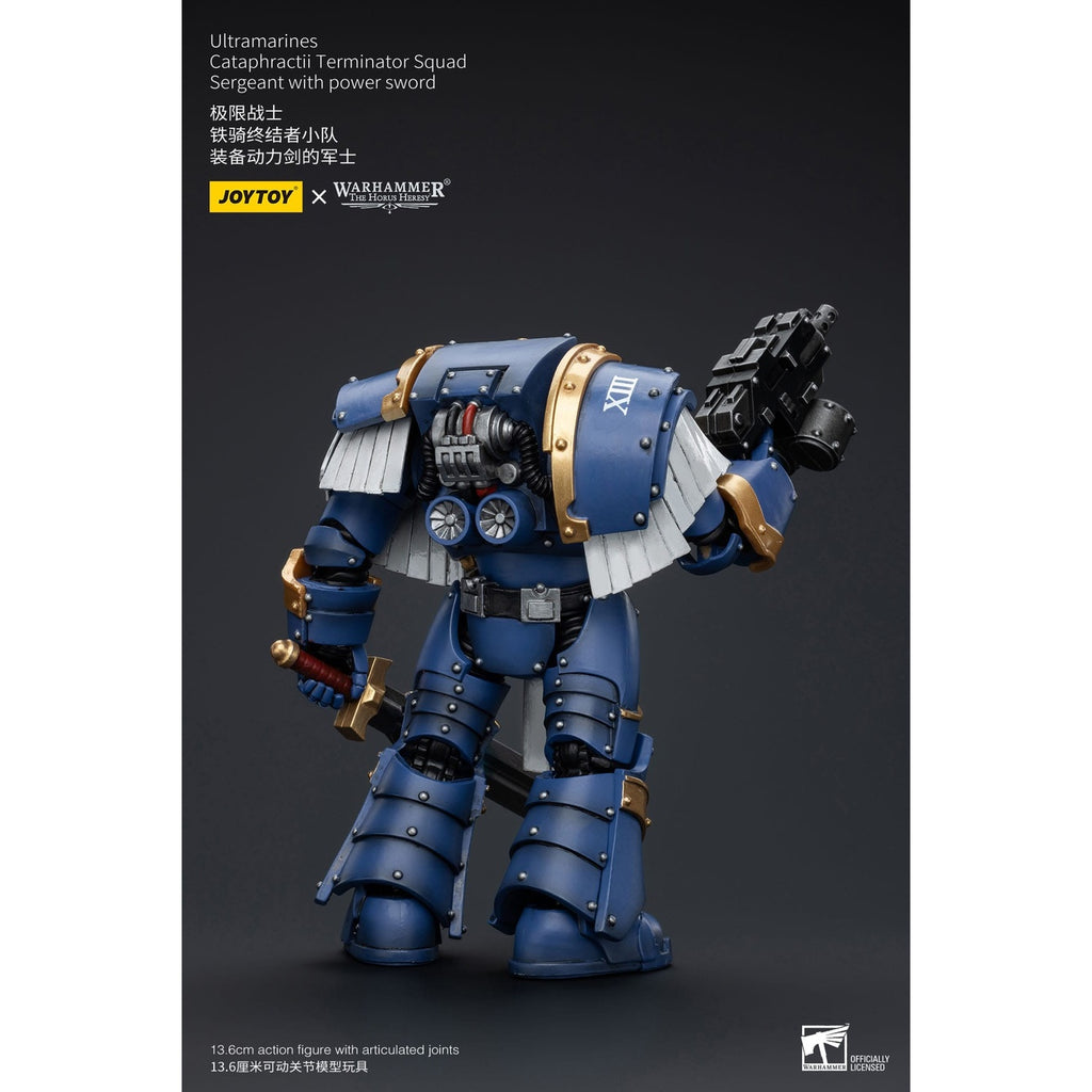 Productafbeelding Warhammer The Horus Heresy Actiefiguur 1/18 Ultramarines Cataphractii Terminator Squad Sergeant with Power Sword 14 cm