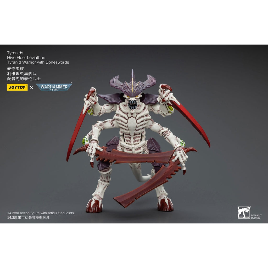 Product image Warhammer 40K Action Figure 1/18 Tyranids Hive Fleet Leviathan Tyranid Warrior with Boneswords 12 cm