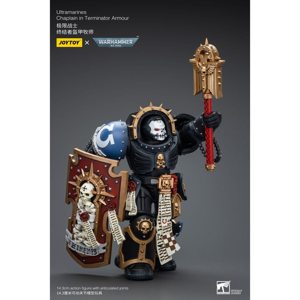 Productafbeelding Warhammer 40k Actiefiguur 1/18 Ultramarines Chaplain in Terminator Armour 12 cm