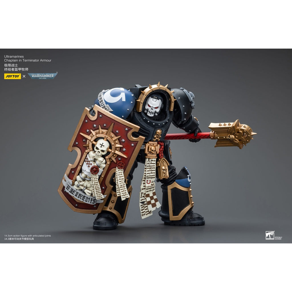 Productafbeelding Warhammer 40k Actiefiguur 1/18 Ultramarines Chaplain in Terminator Armour 12 cm