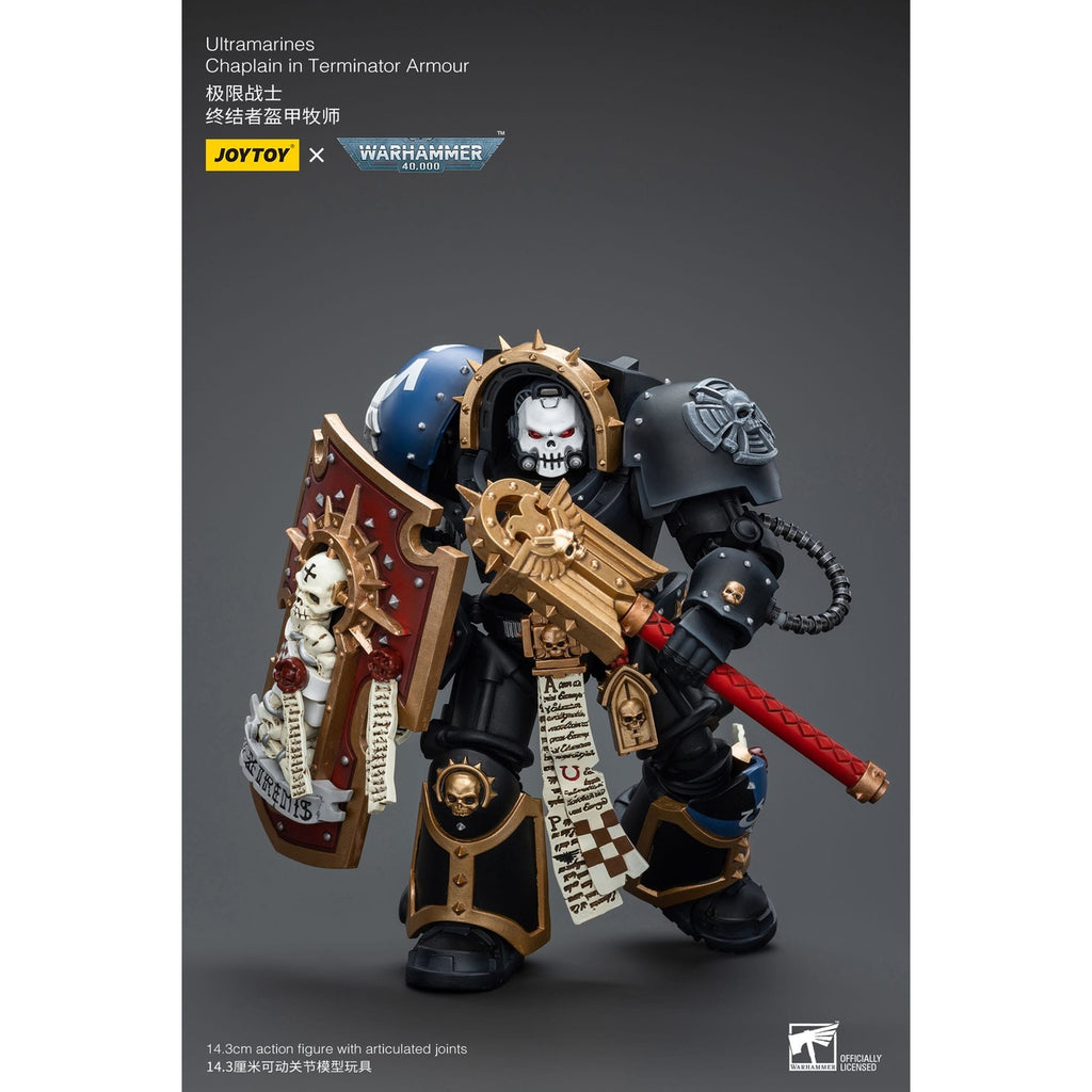 Productafbeelding Warhammer 40k Actiefiguur 1/18 Ultramarines Chaplain in Terminator Armour 12 cm