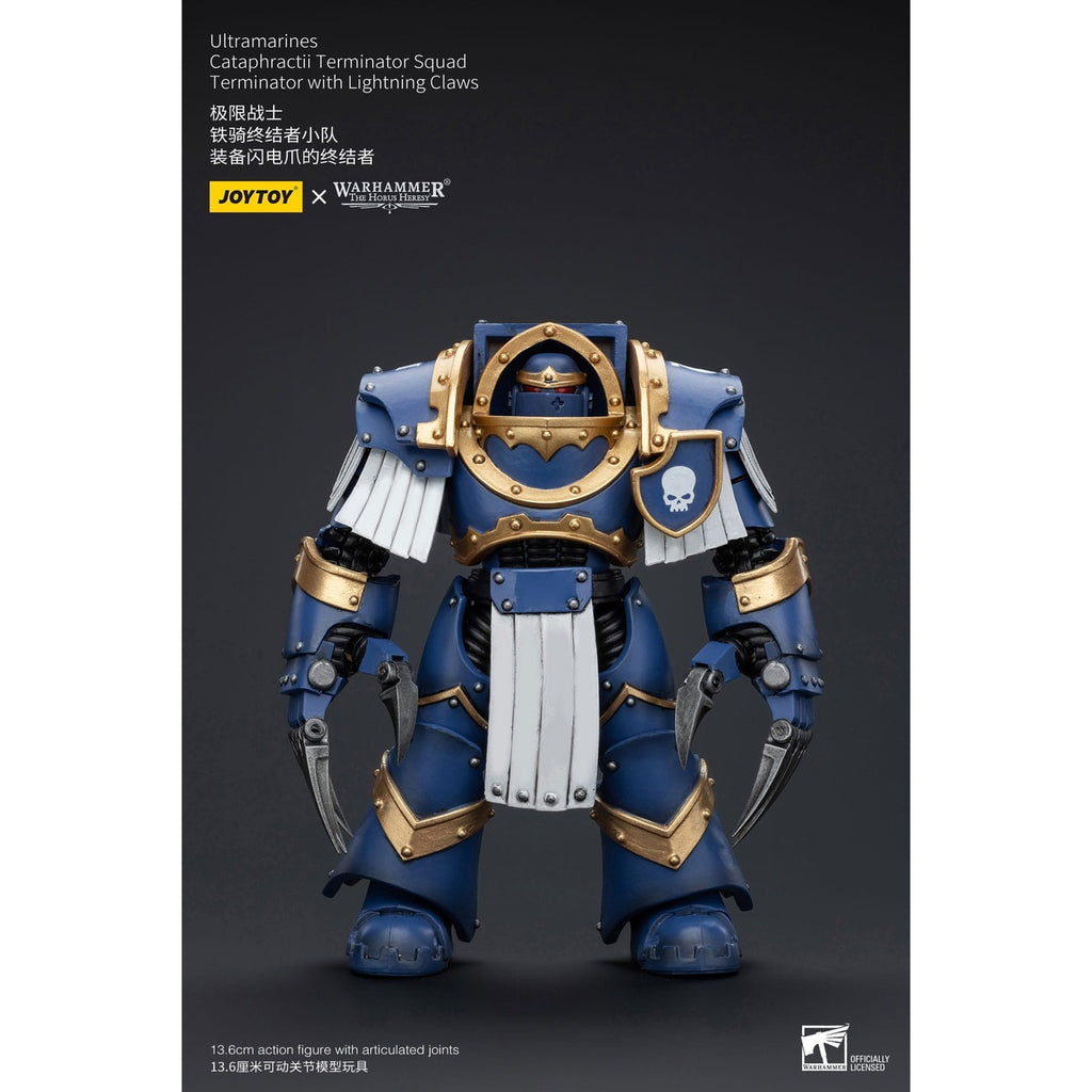 Productafbeelding Warhammer The Horus Heresy actiefiguur 1/18 Ultramarines Cataphractii Terminator Squad Terminator with Lightning Claws 1