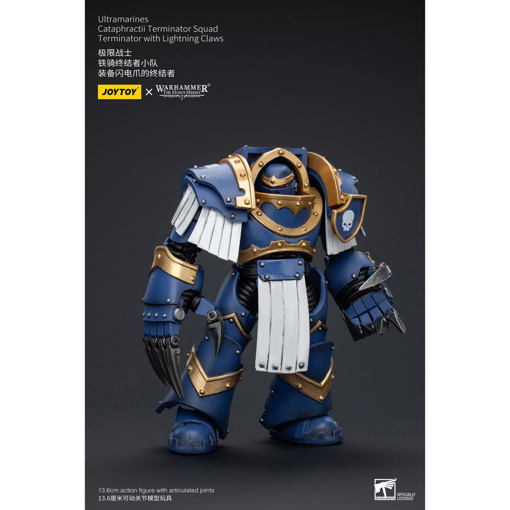 Productafbeelding Warhammer The Horus Heresy actiefiguur 1/18 Ultramarines Cataphractii Terminator Squad Terminator with Lightning Claws 1