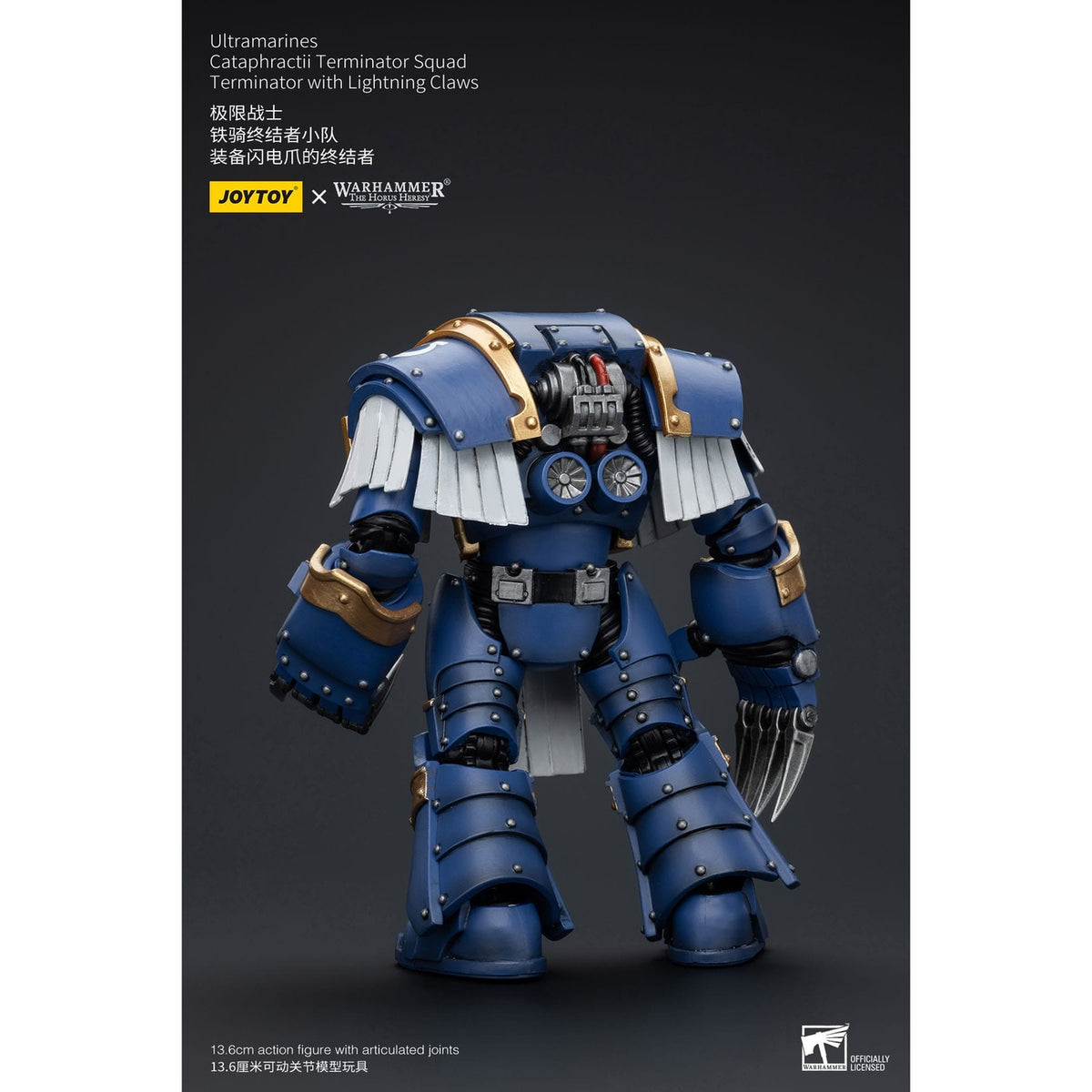 Productafbeelding Warhammer The Horus Heresy actiefiguur 1/18 Ultramarines Cataphractii Terminator Squad Terminator with Lightning Claws 1