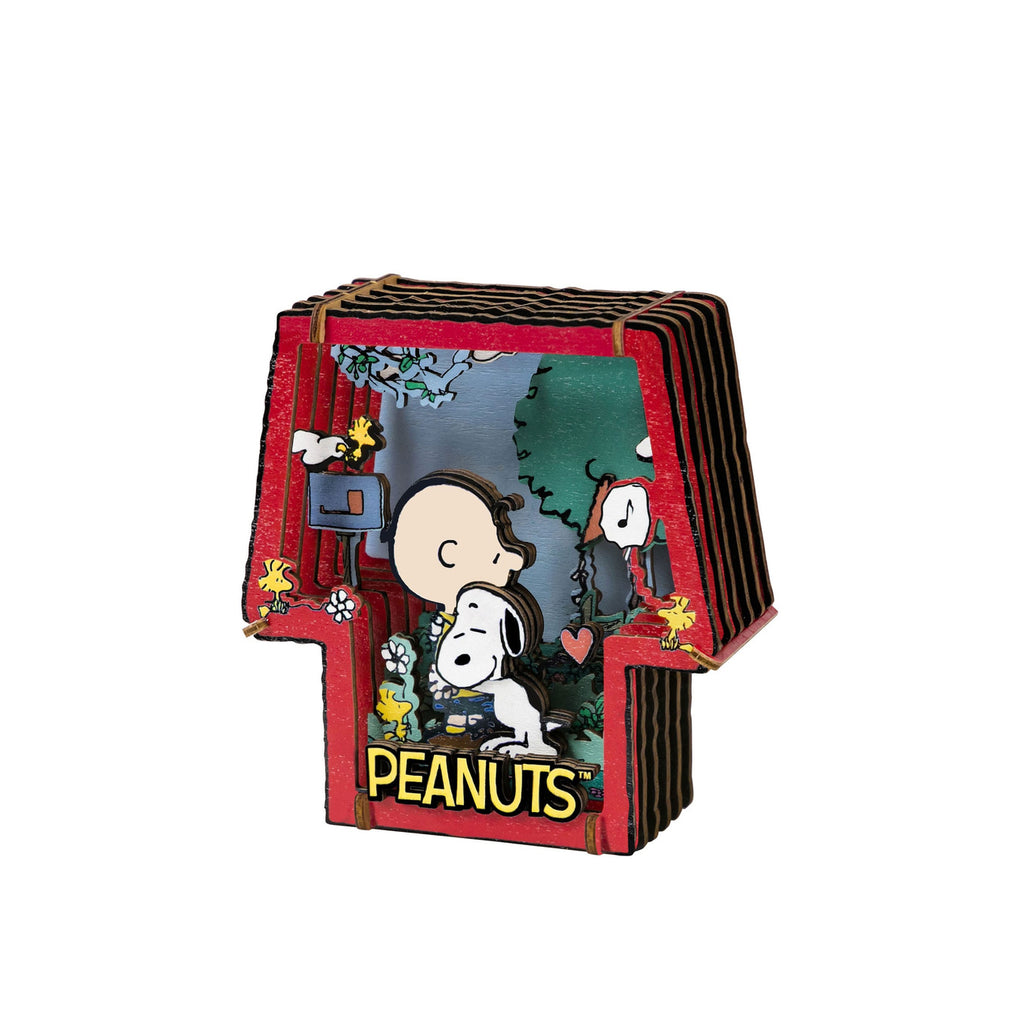 Productafbeelding De Peanuts Puremind Modelbouwset Wooden Theater Healing Hug