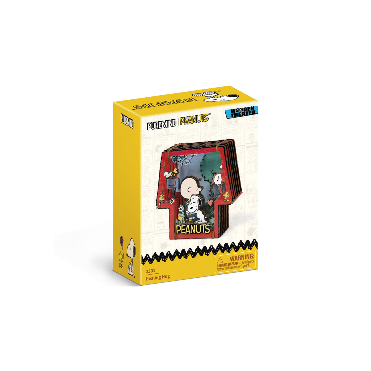 Productafbeelding De Peanuts Puremind Modelbouwset Wooden Theater Healing Hug