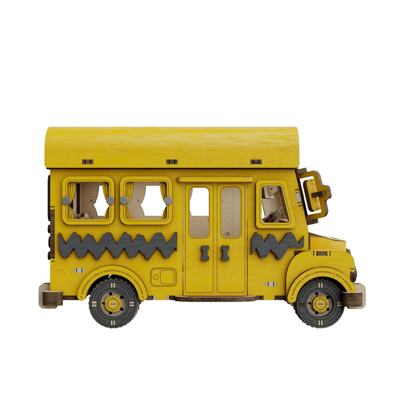 Productafbeelding Peanuts Puremind Bouwset Schoolbus