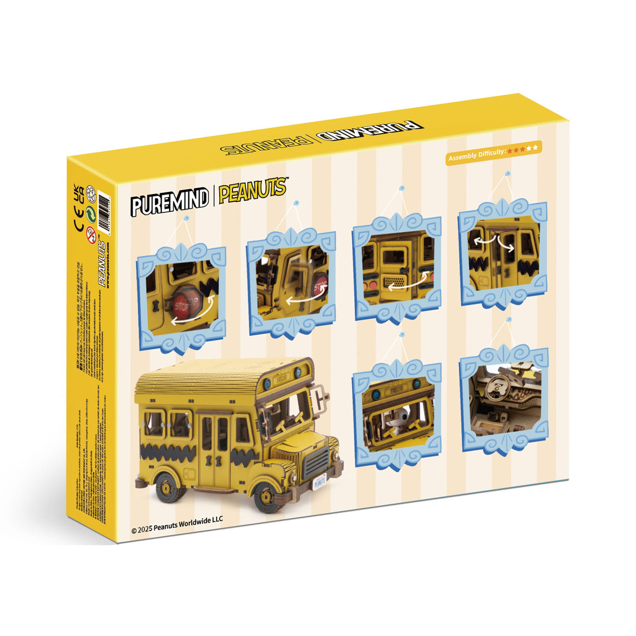 Productafbeelding Peanuts Puremind Bouwset Schoolbus