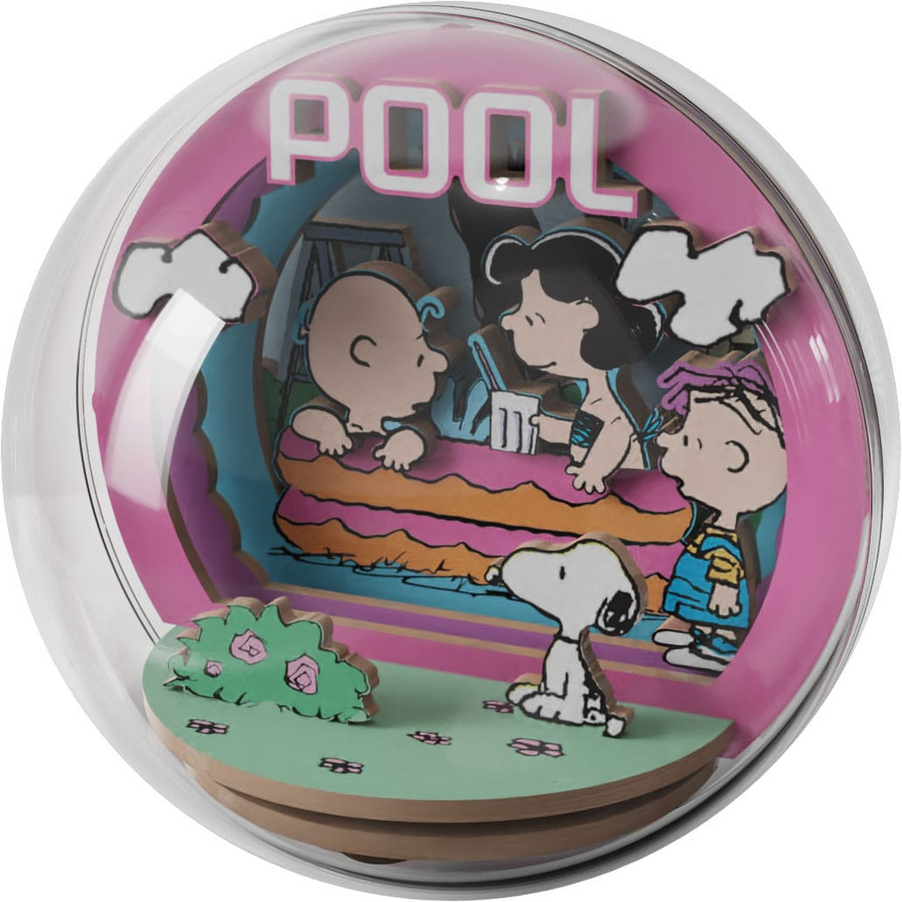 Productafbeelding The Peanuts Puremind Modelbouwset Wooden Theater Globe Cool Pool