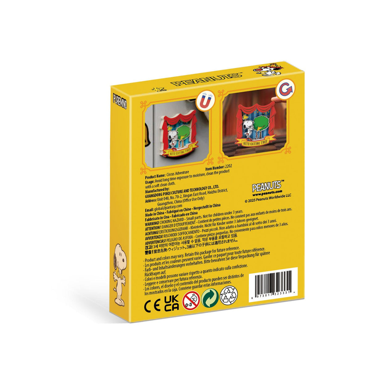 Productafbeelding Peanuts Puremind Magnet Circus Adventure