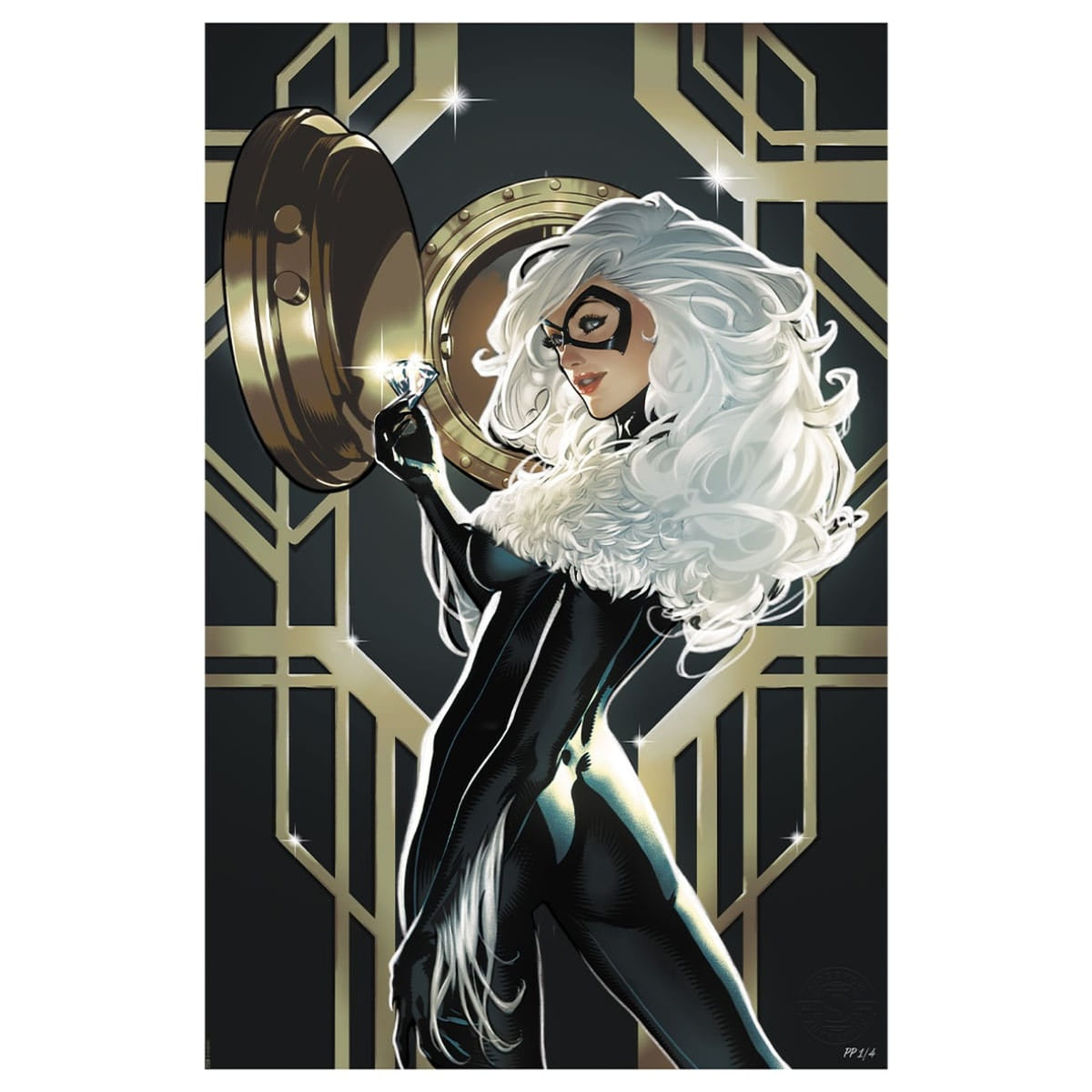Productafbeelding The Amazing Spider-Man kunstprint Cosmic Black Cat 61 x 41 cm - oningelijst