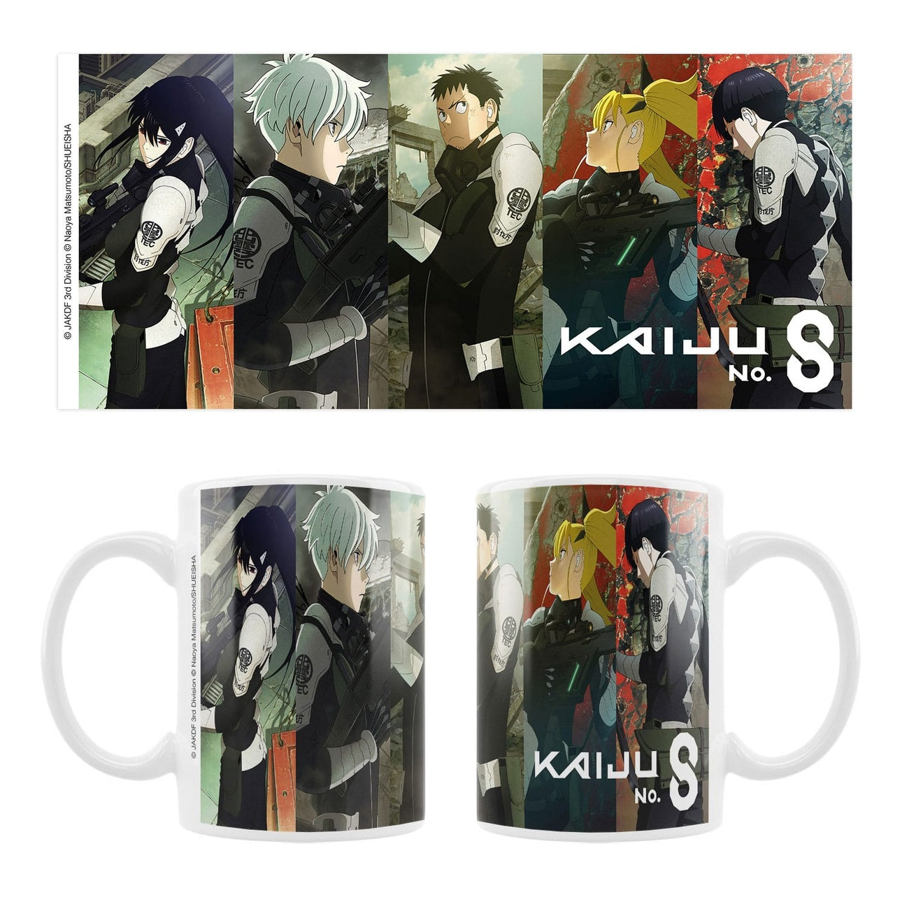 Productafbeelding Kaiju No. 8 Keramische Mok Mina, Reno, Kafka, Kikoru, Hoshina