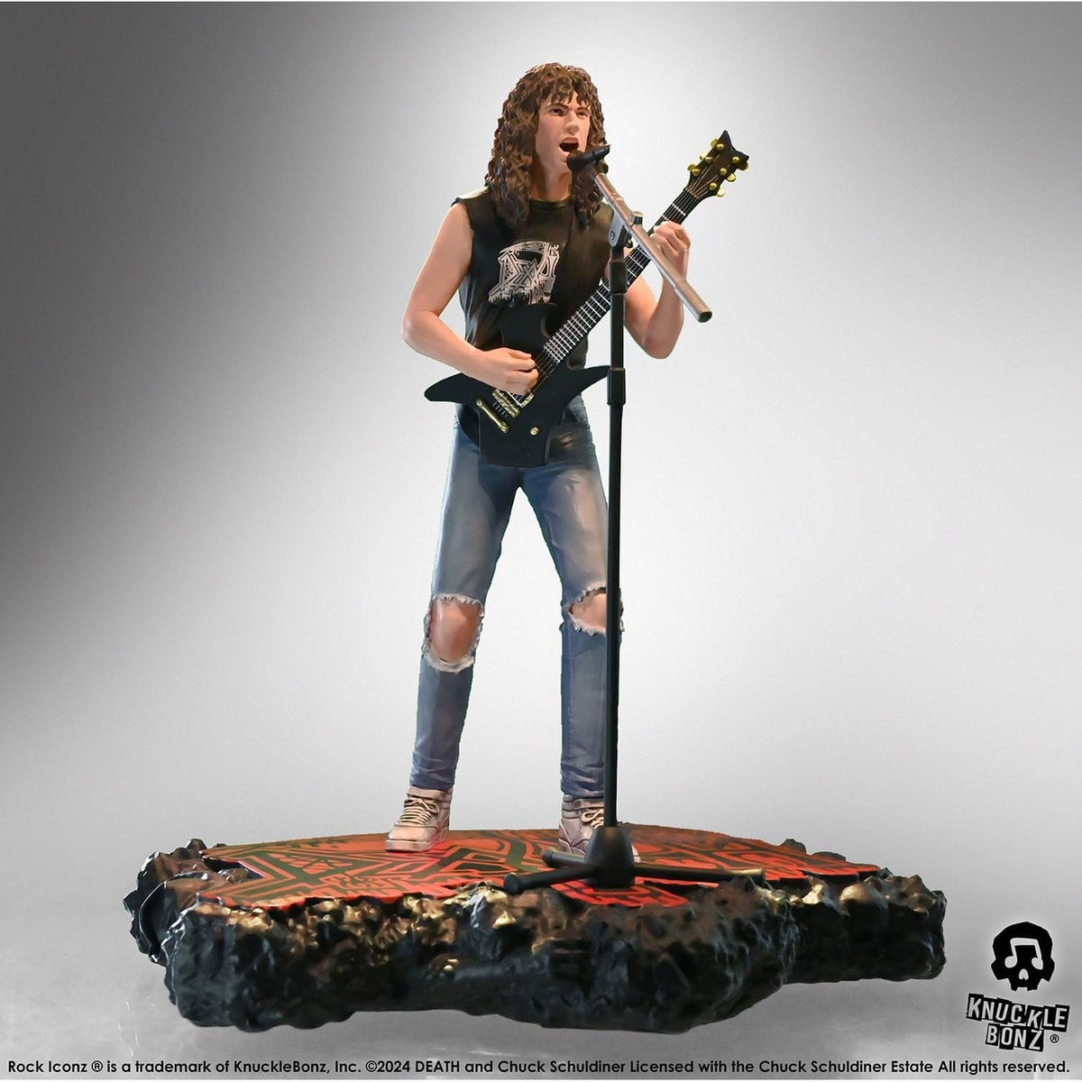 Productafbeelding Death Rock Iconz Statue Chuck Schuldiner II 22 cm