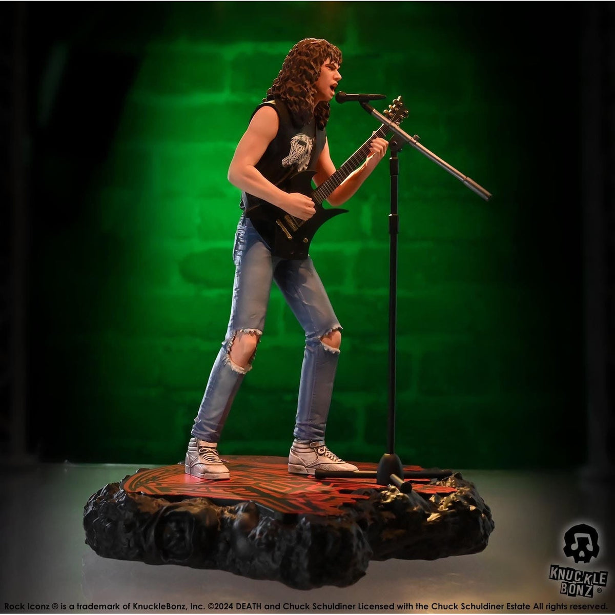 Productafbeelding Death Rock Iconz Statue Chuck Schuldiner II 22 cm