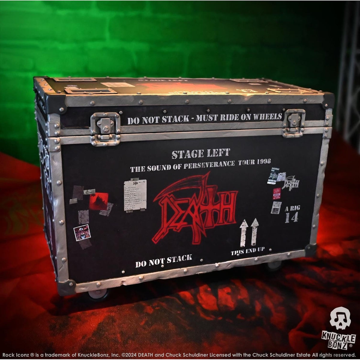 Productafbeelding Death Rock Ikonz On Tour Road Case Beeld & Stage-achtergrond Set The Sound of Perseverance Tour 1998