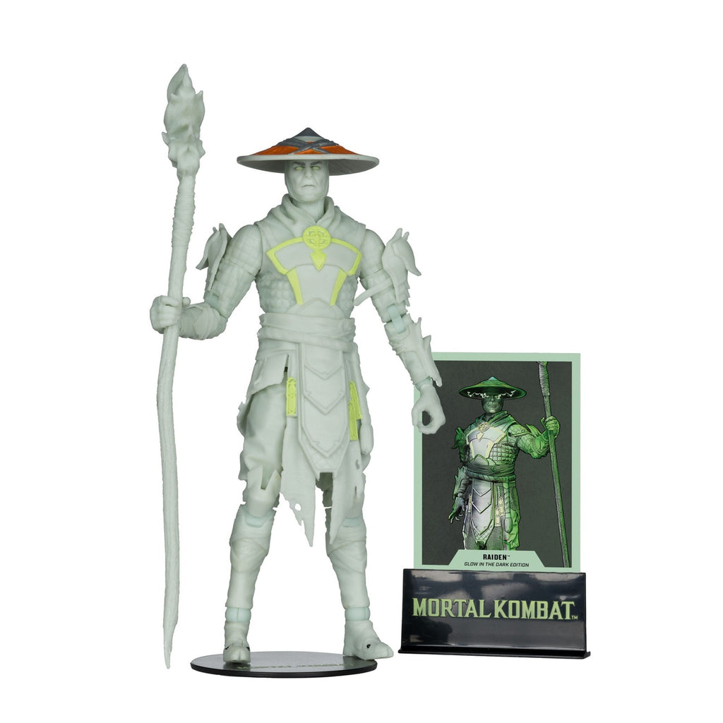 Productafbeelding Mortal Kombat Actiefiguur Glow in the Dark Edition Raiden (Gold Label) 18 cm