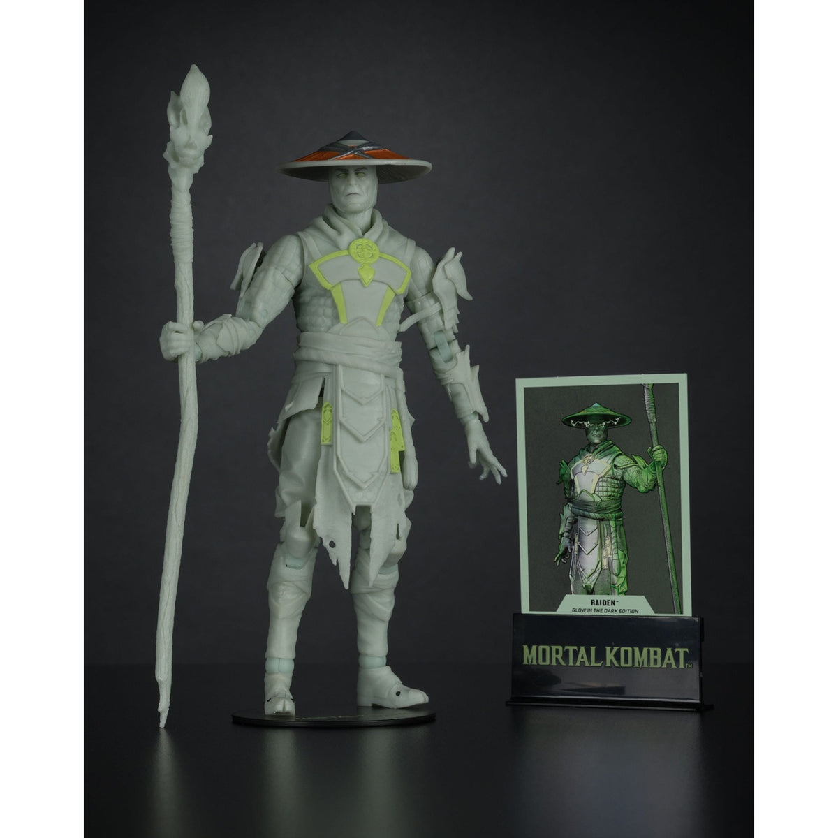 Productafbeelding Mortal Kombat Actiefiguur Glow in the Dark Edition Raiden (Gold Label) 18 cm