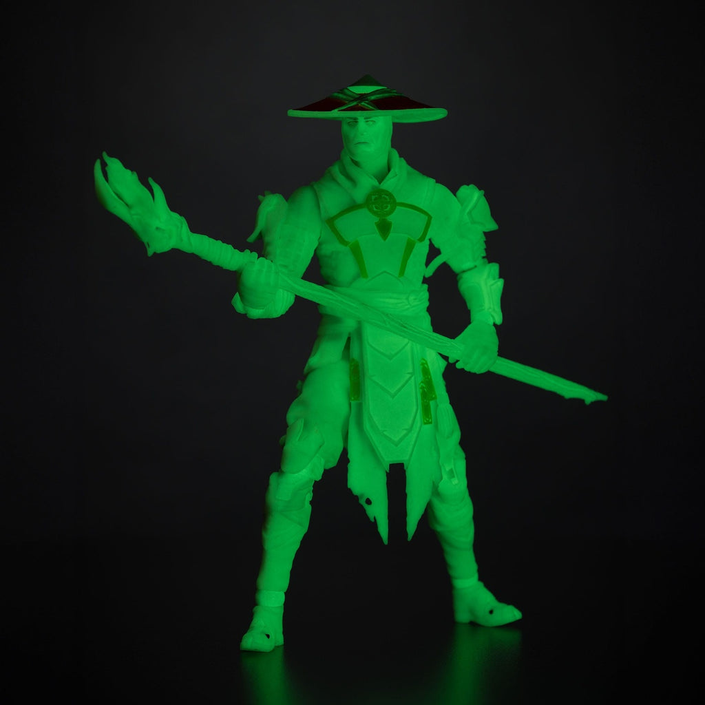 Productafbeelding Mortal Kombat Actiefiguur Glow in the Dark Edition Raiden (Gold Label) 18 cm