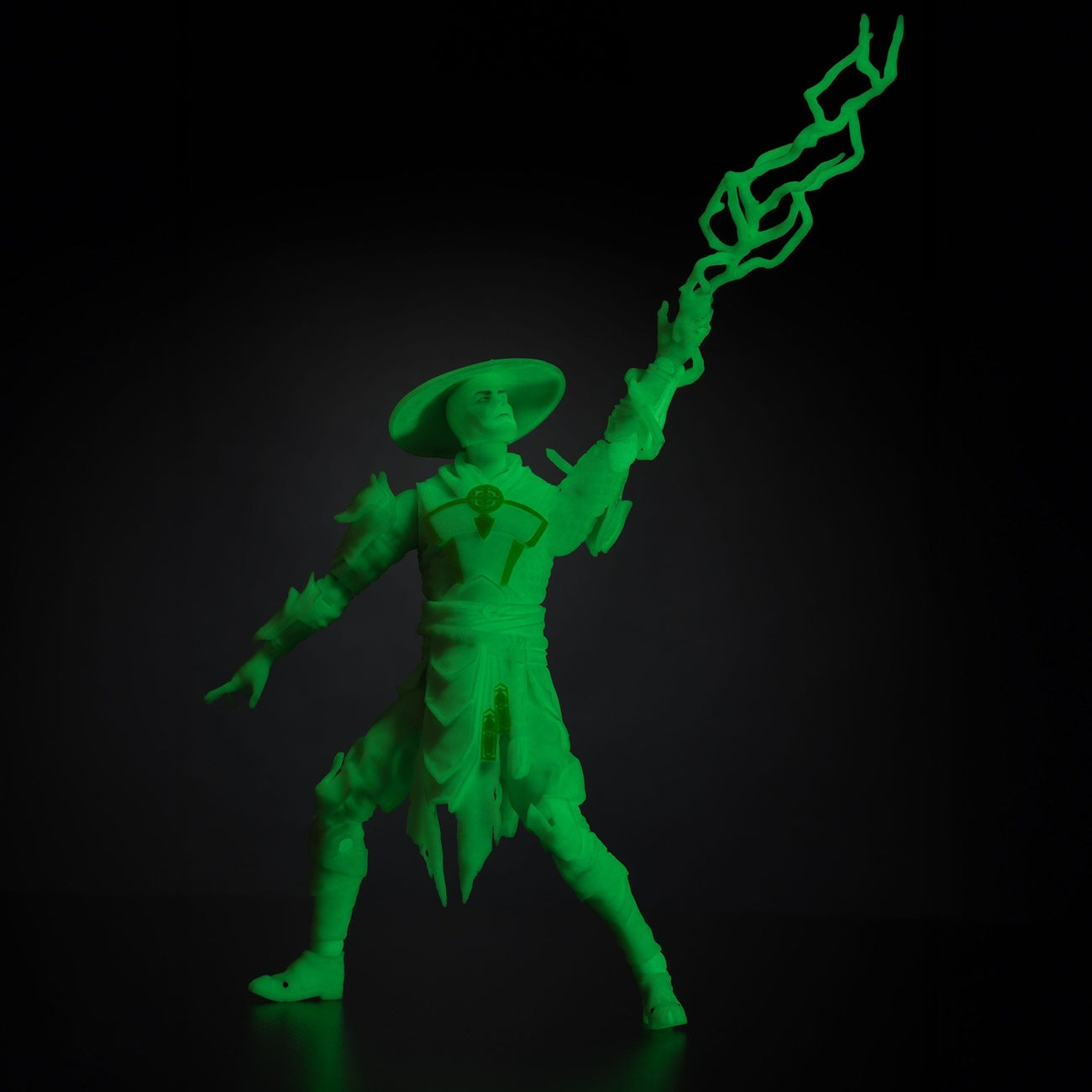 Productafbeelding Mortal Kombat Actiefiguur Glow in the Dark Edition Raiden (Gold Label) 18 cm