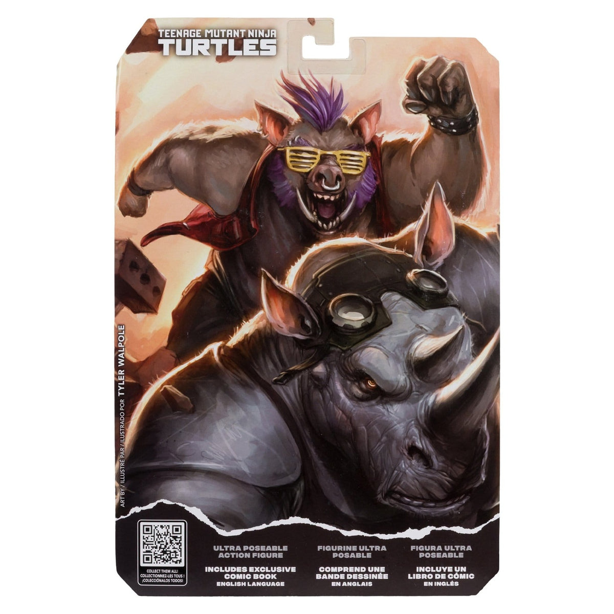 Productafbeelding Teenage Mutant Ninja Turtles Page Punchers actiefiguur Bebop 16 cm