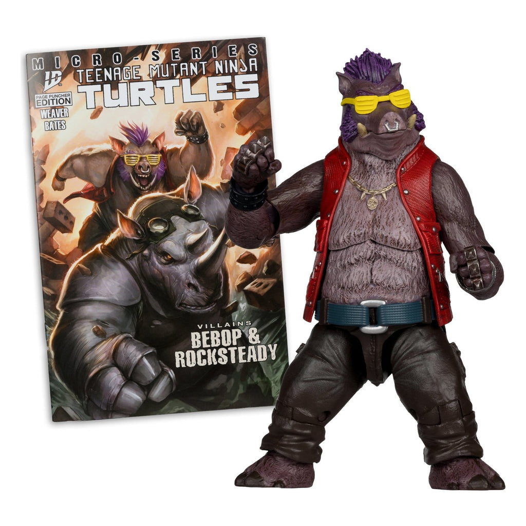Productafbeelding Teenage Mutant Ninja Turtles Page Punchers actiefiguur Bebop 16 cm