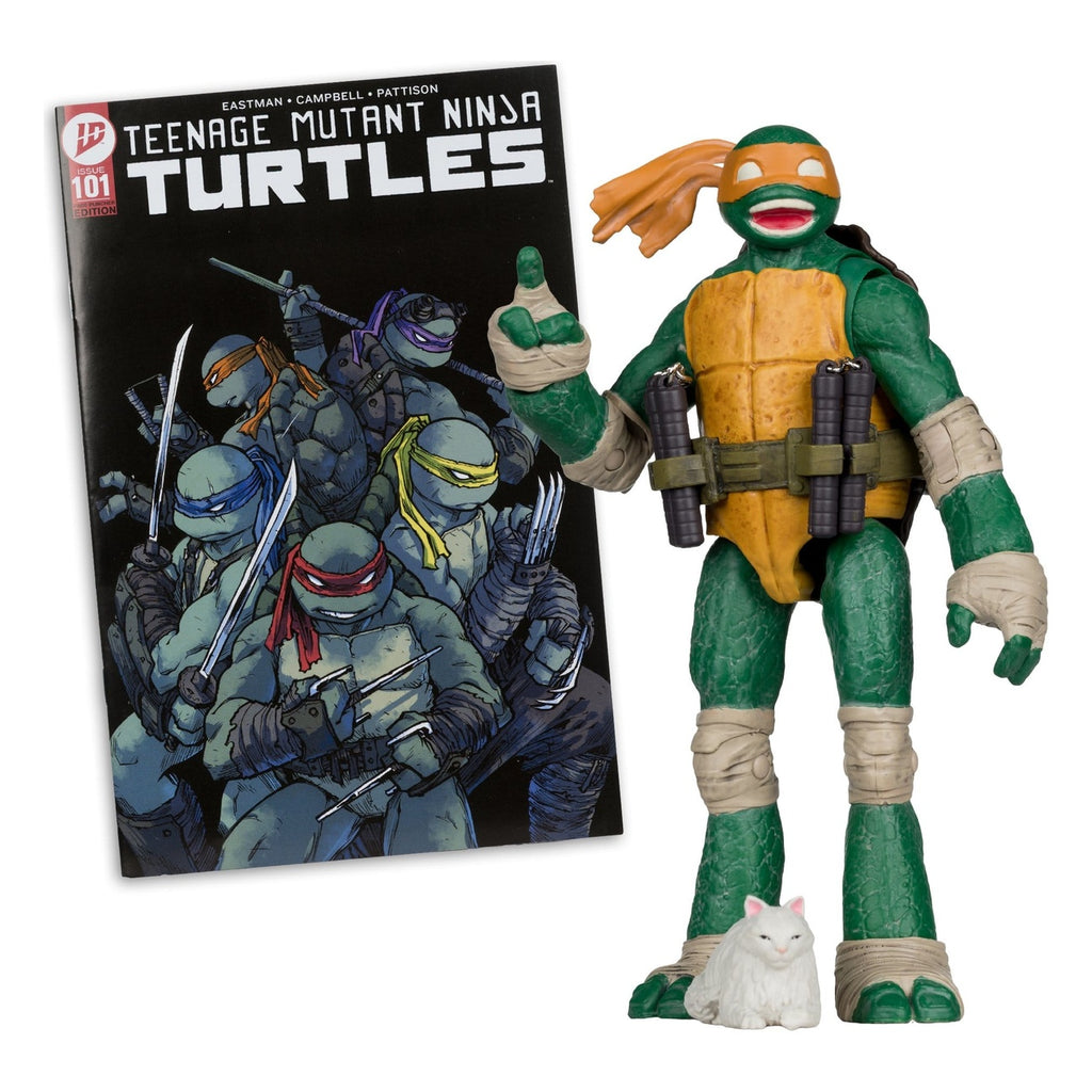 Productafbeelding Teenage Mutant Ninja Turtles Page Punchers actiefiguur Michelangelo 13 cm