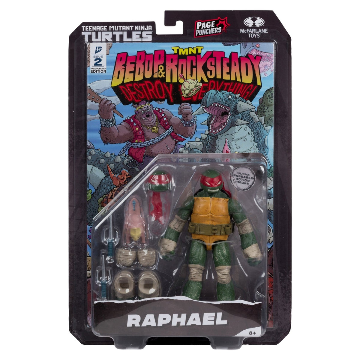 Productafbeelding Teenage Mutant Ninja Turtles Page Punchers actiefiguur Raphael 13 cm