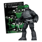 Productafbeelding Teenage Mutant Ninja Turtles Page Punchers actiefiguur Raphael (Black White & Green) (Red Platinum Edition) 13 cm