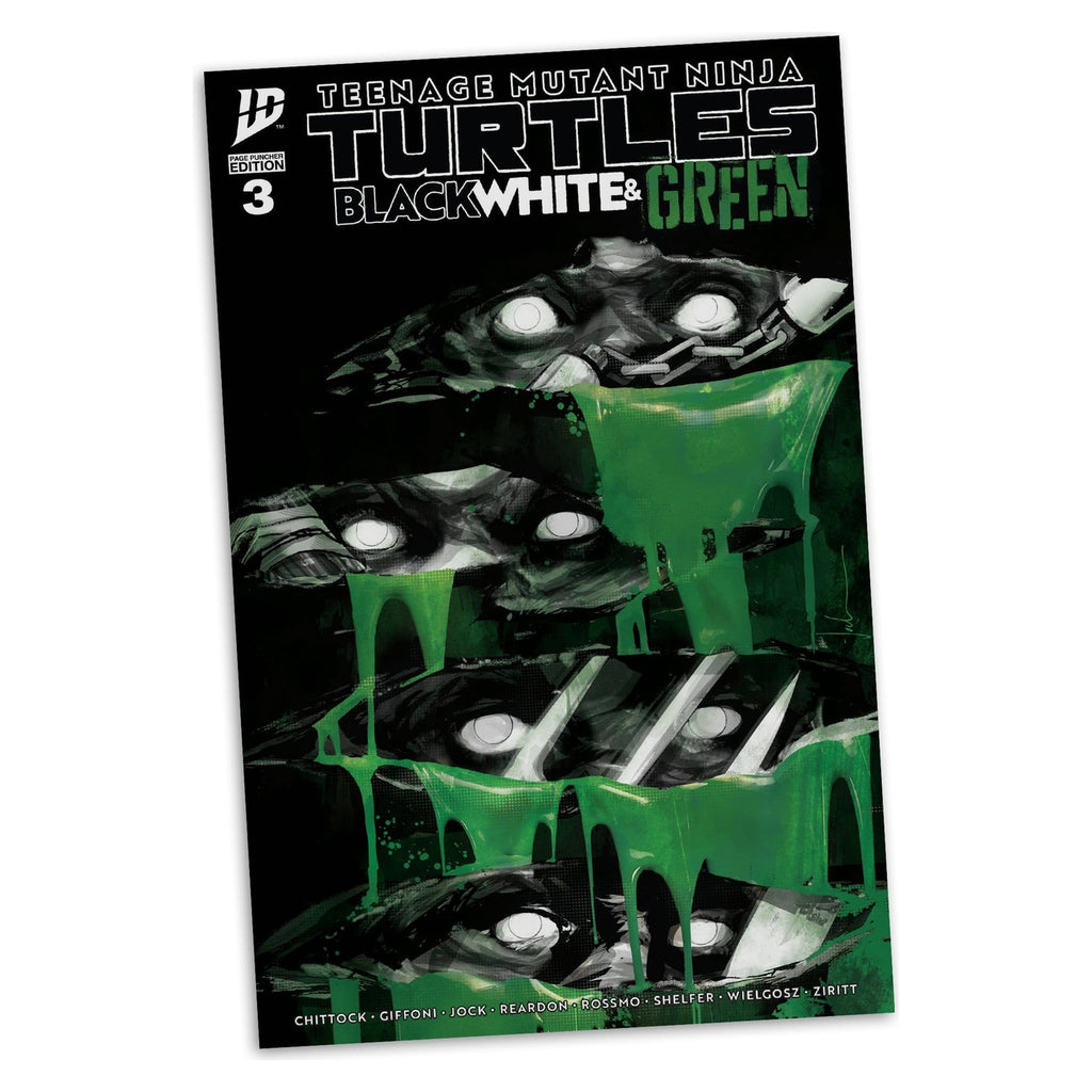 Productafbeelding Teenage Mutant Ninja Turtles Page Punchers actiefiguur Raphael (Black White & Green) (Red Platinum Edition) 13 cm