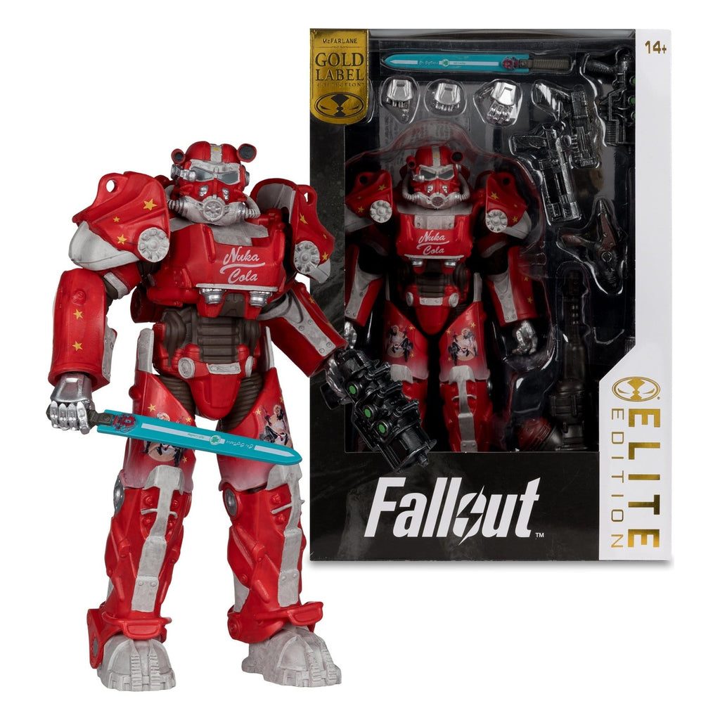 Productafbeelding Fallout McFarlane Elite Edition Actiefiguur Fallout 76 Nuka Cola T-60 (Gold Label) 19 cm