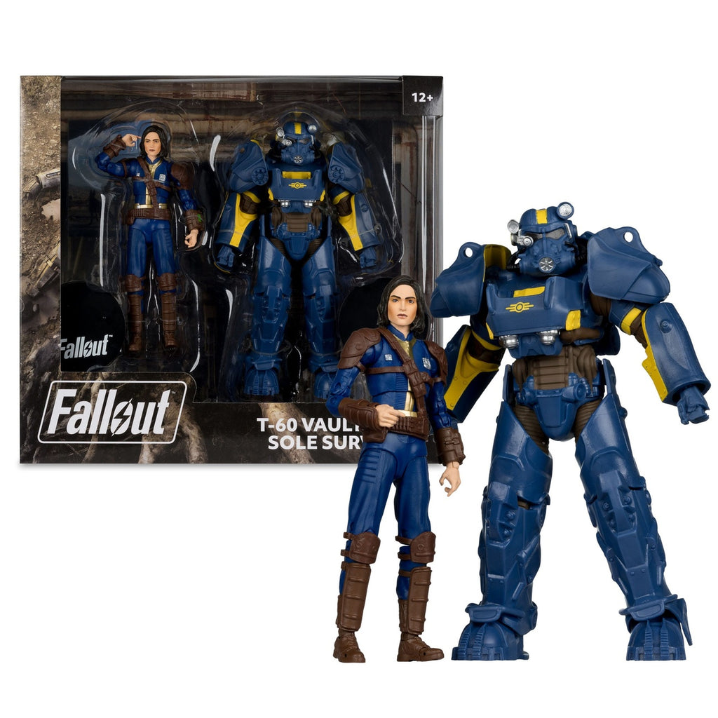 Productafbeelding Fallout 4 Beelden 2-pack T-60 Vault-Tec & Sole Survivor 18 cm