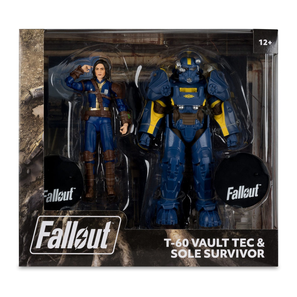 Productafbeelding Fallout 4 Beelden 2-pack T-60 Vault-Tec & Sole Survivor 18 cm