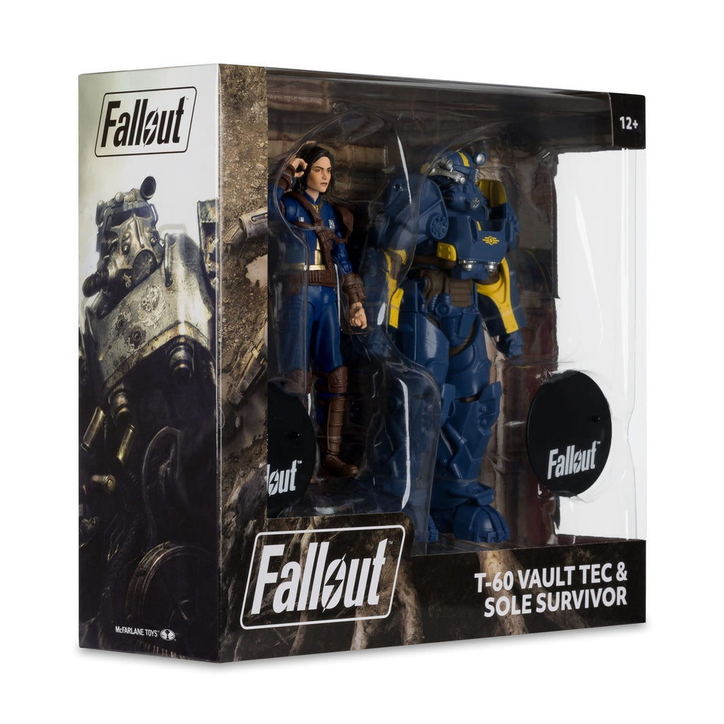 Productafbeelding Fallout 4 Beelden 2-pack T-60 Vault-Tec & Sole Survivor 18 cm