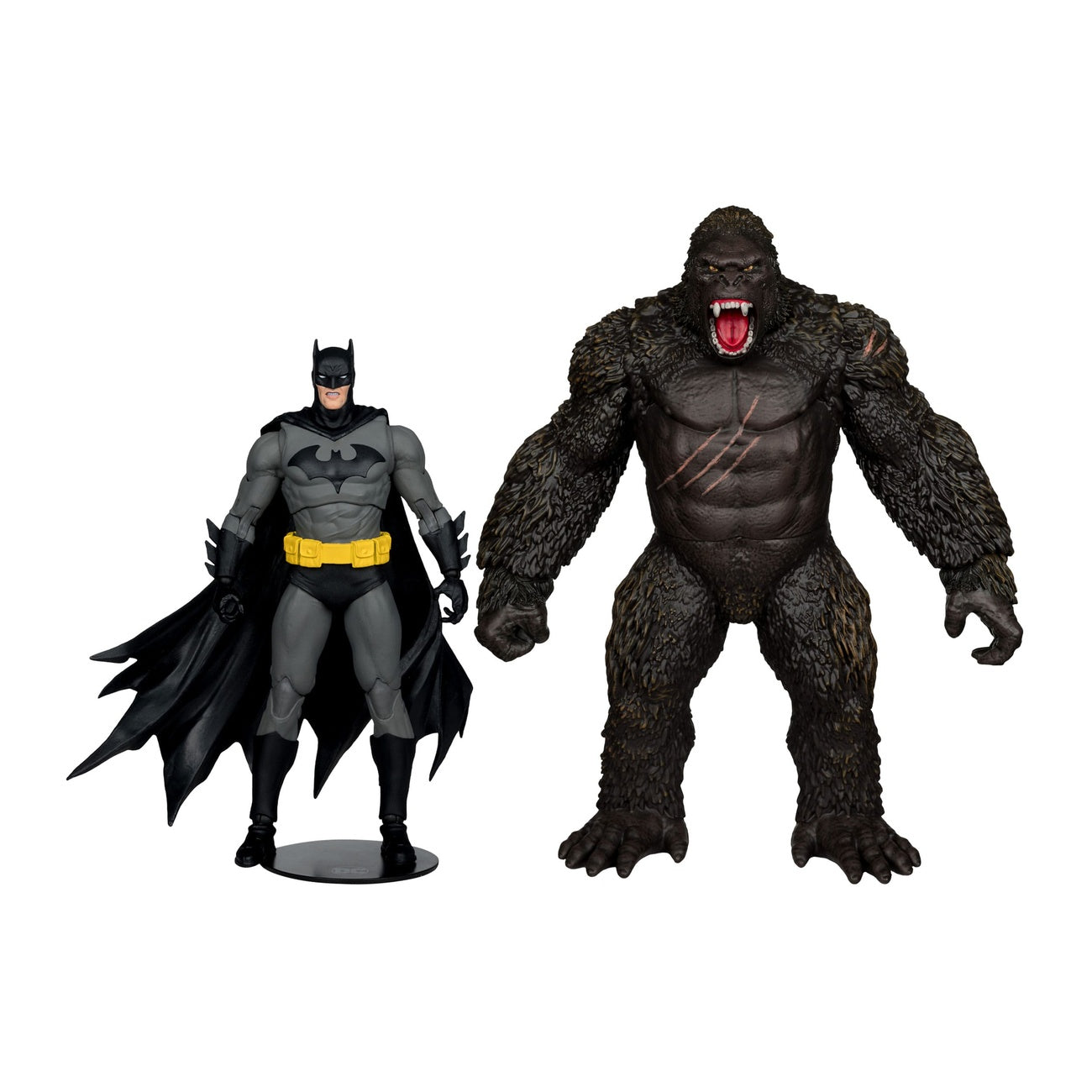 Productafbeelding DC Justice League Monsterverse DC Multiverse Actiefiguren 2-pack Batman & Kong 29 cm