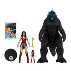 Productafbeelding DC Justice League Monsterverse DC Multiverse Actiefiguren 2-pack Wonder Woman vs. Atomic Blast Godzilla 18 cm