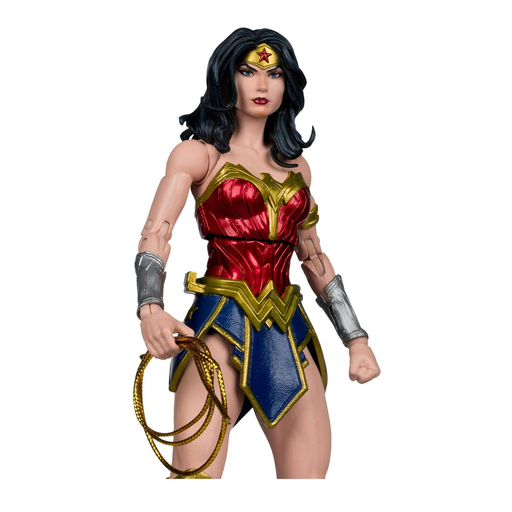 Productafbeelding DC Justice League Monsterverse DC Multiverse Actiefiguren 2-pack Wonder Woman vs. Atomic Blast Godzilla 18 cm