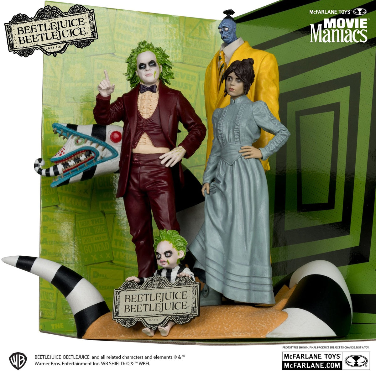 Product image Beetlejuice Beetlejuice Movie Maniacs PVC Statues 4-Pack 15 cm