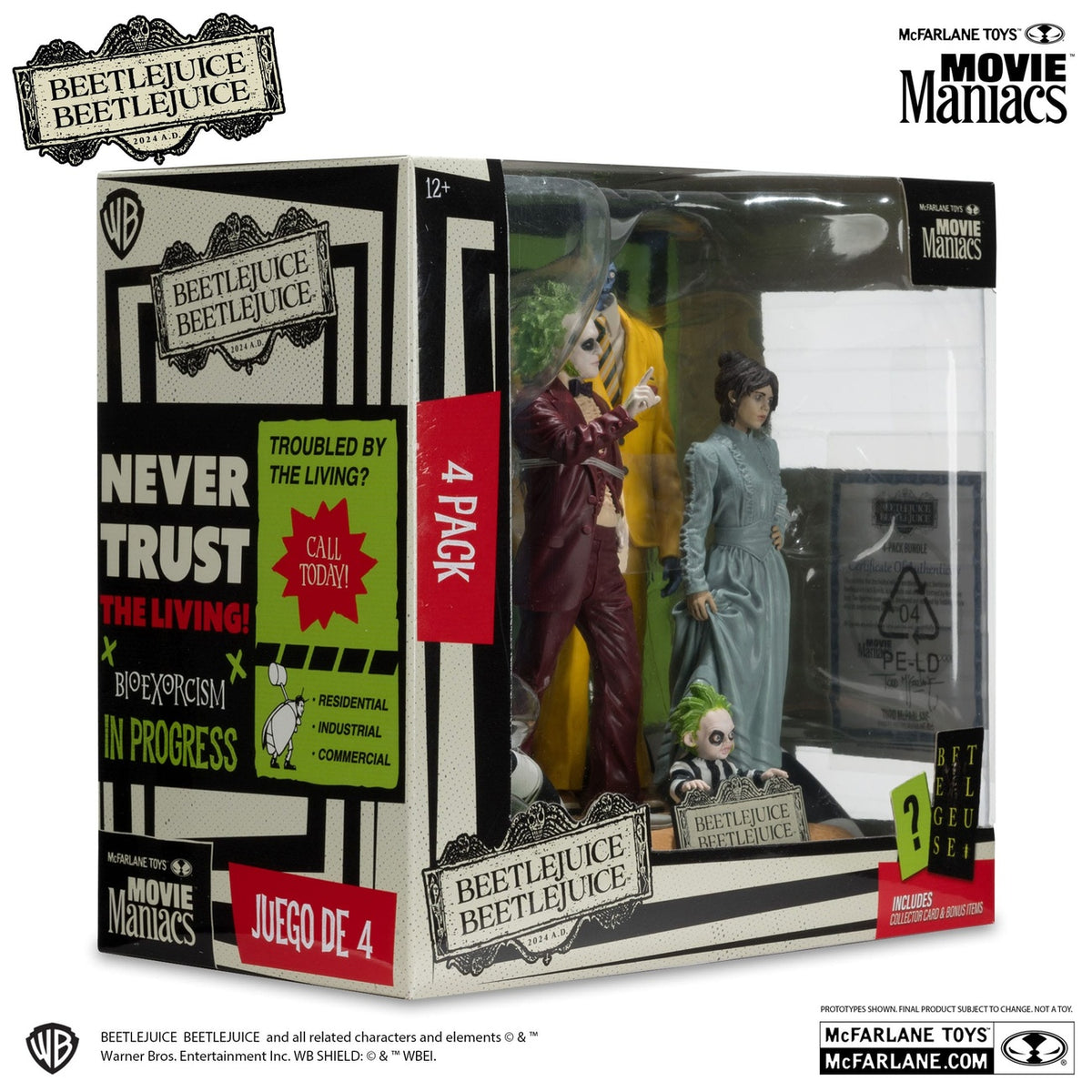 Product image Beetlejuice Beetlejuice Movie Maniacs PVC Statues 4-Pack 15 cm