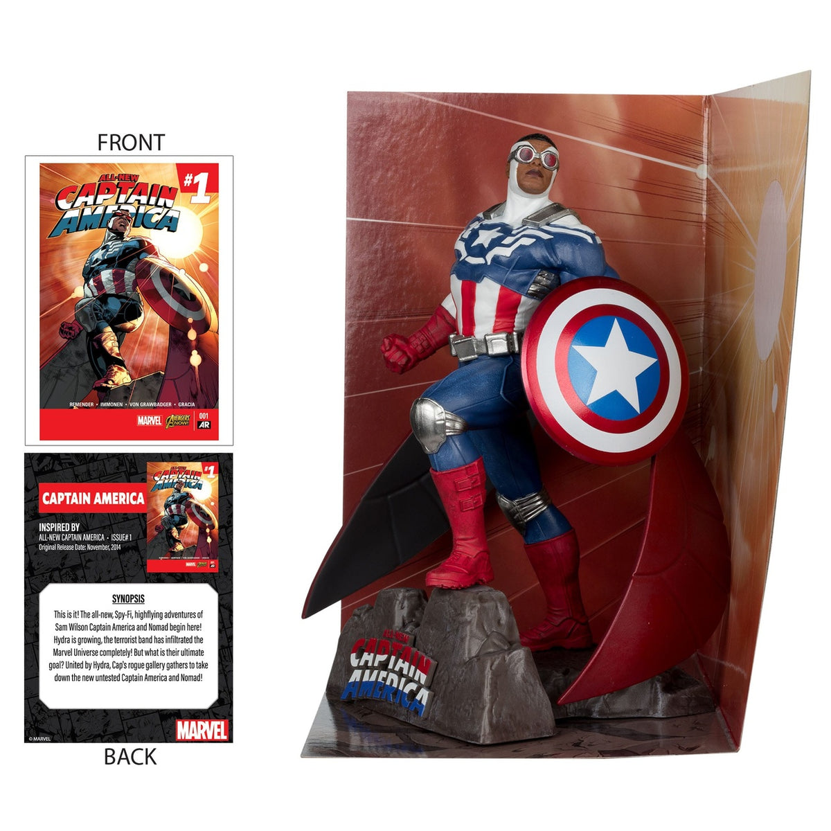 Productafbeelding Marvel Collection PVC-figuur 1/10 Captain America (All-New Captain America #1) 17 cm