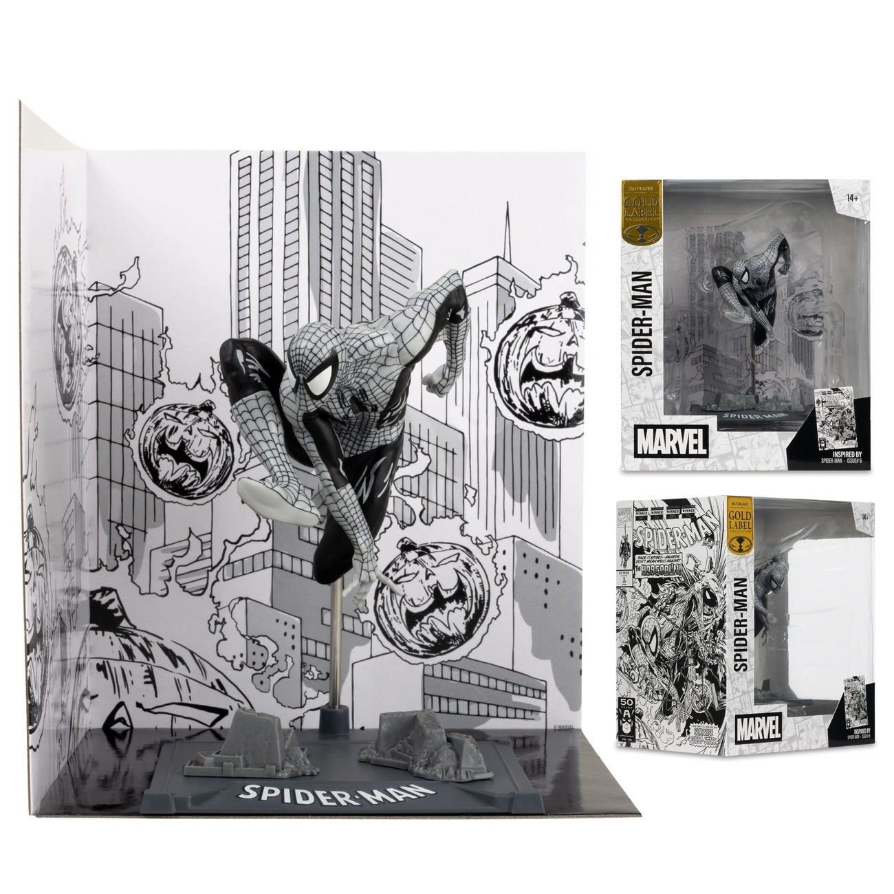 Productafbeelding Marvel Collection PVC Beeld 1/10 Spider-Man (Spider-Man #6) (Line Art) (Gold Label) 10 cm