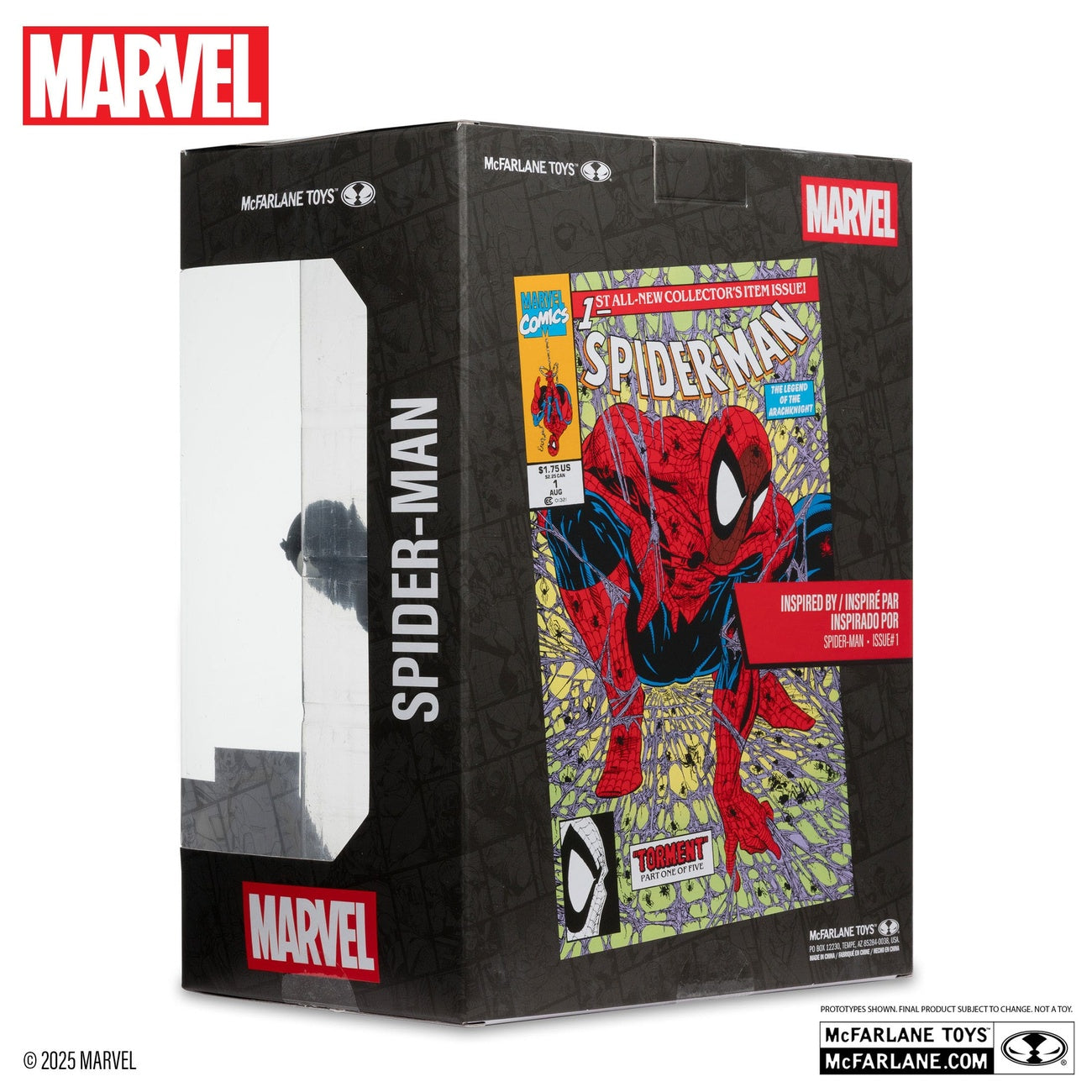 Productafbeelding Marvel Collection PVC Beeld 1/6 Spider-Man (Spider-Man #1)(Zwart Pak)(Chase) 15 cm