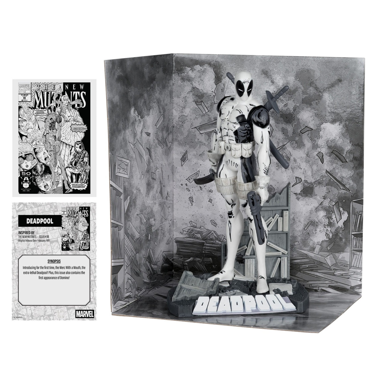 Productafbeelding Marvel Collection PVC Statue 1/10 Deadpool (The New Mutants #98) (Line Art) (Gold Label) 17 cm