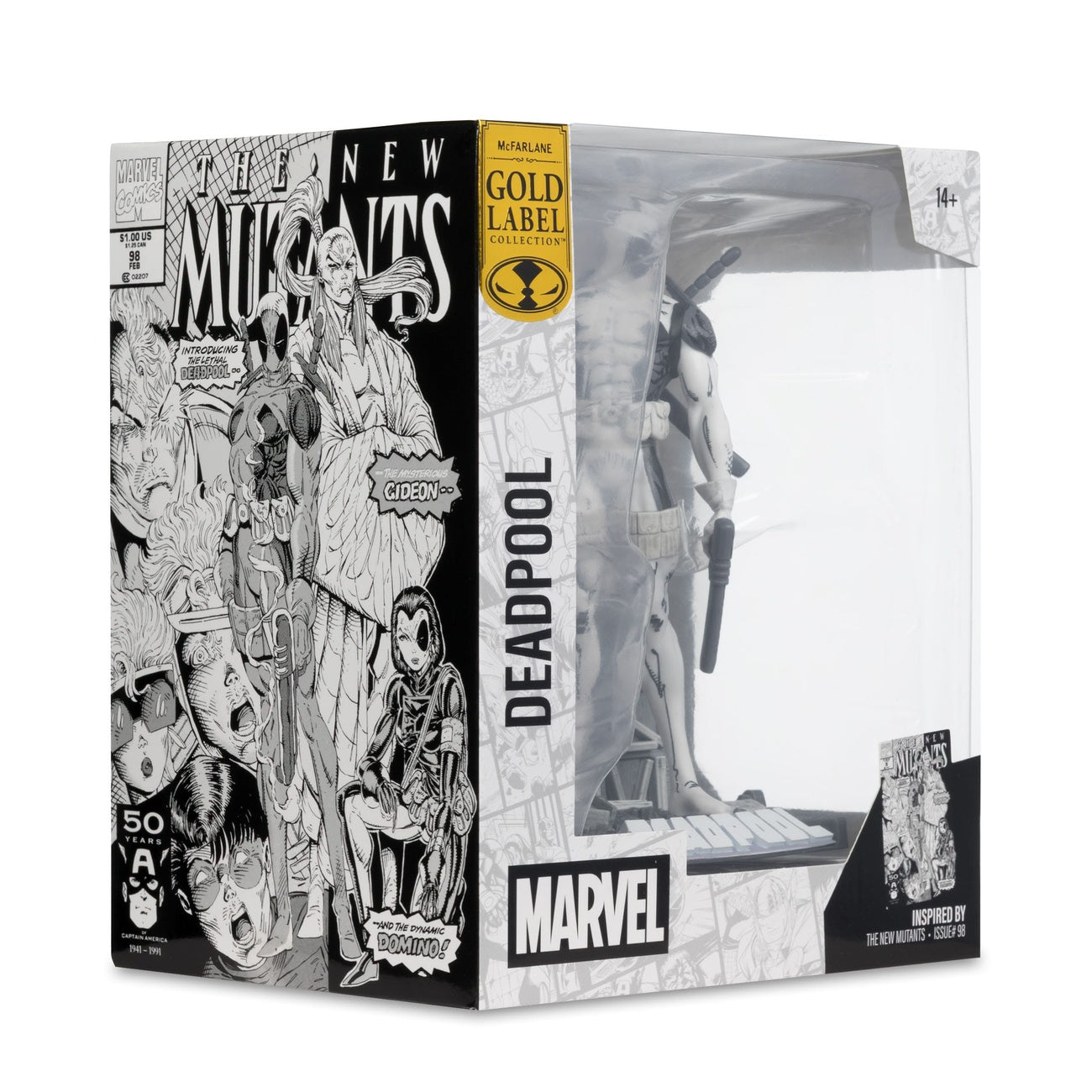 Productafbeelding Marvel Collection PVC Statue 1/10 Deadpool (The New Mutants #98) (Line Art) (Gold Label) 17 cm