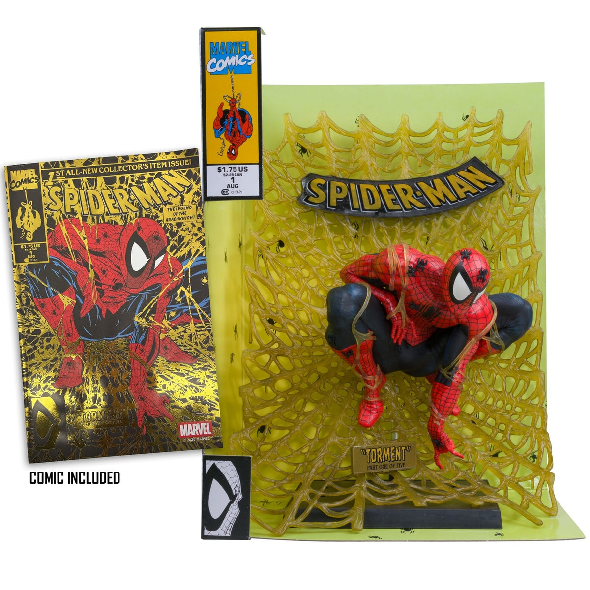 Productafbeelding Marvel Collection PVC Beeld 1/6 Spider-Man (Spider-Man #1) (Gold Edition) (Gold Label) 15 cm