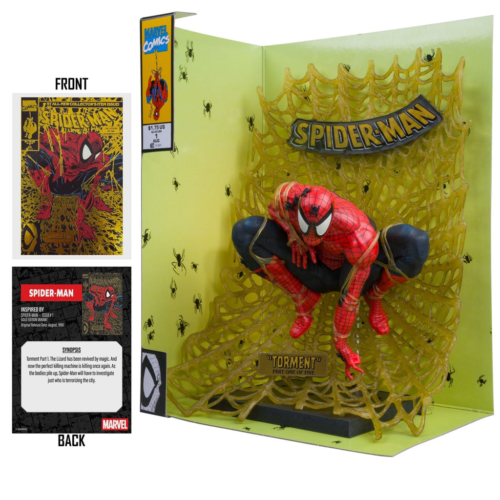 Productafbeelding Marvel Collection PVC Beeld 1/6 Spider-Man (Spider-Man #1) (Gold Edition) (Gold Label) 15 cm