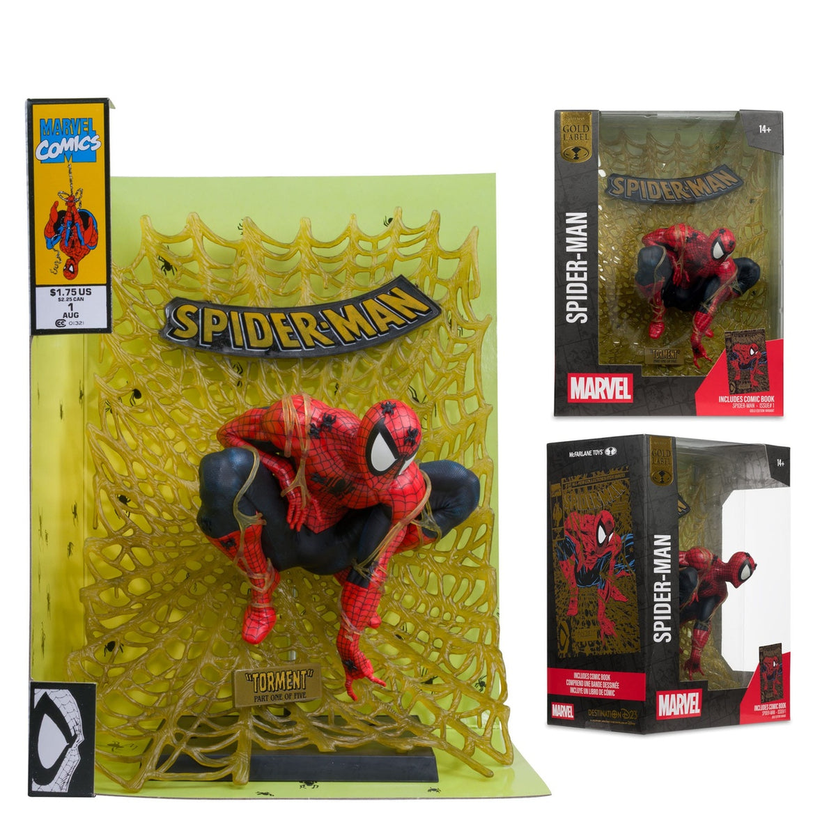 Productafbeelding Marvel Collection PVC Beeld 1/6 Spider-Man (Spider-Man #1) (Gold Edition) (Gold Label) 15 cm